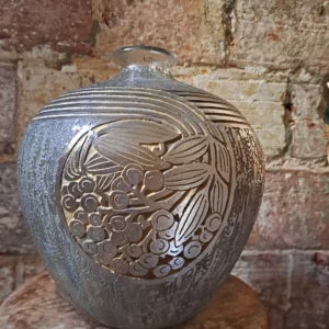 Important vase boule dégagé à l'acide Art Déco signé DAUM NANCY